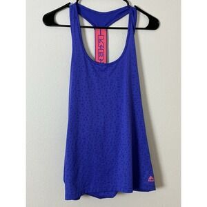Reebok Geometric Purple Racer Back Tank Size Medium (E15)